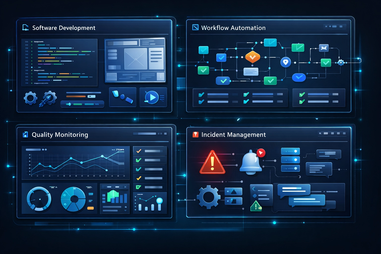 AIオーケストレーションの主な適用業務をまとめた図